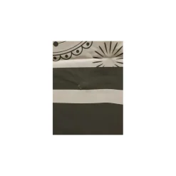 TENDA DOCCIA VASCA BAGNO 12 ANELLI 240X200CM MOTIVO PAISLEY ETNICO GRIGIO 87582