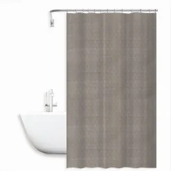 TENDA DOCCIA VASCA BAGNO EFFETTO 3D NIDO D'APE TORTORA 240X200 CM 12 GANCI 87604