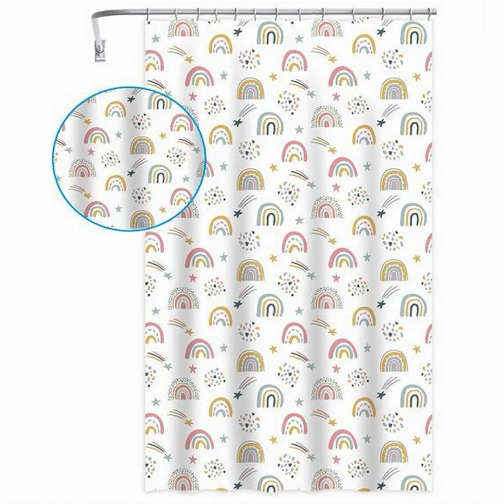 TENDA DOCCIA VASCA BAGNO CON 12 GANCI ARCOBALENO FANTASY 240 X 200 CM PEVA 87564