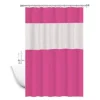 TENDA DOCCIA VASCA IMPERMEABILE ANTIMUFFA ROSA/FUXIA GIUNTURA 180X200CM 3D 52133