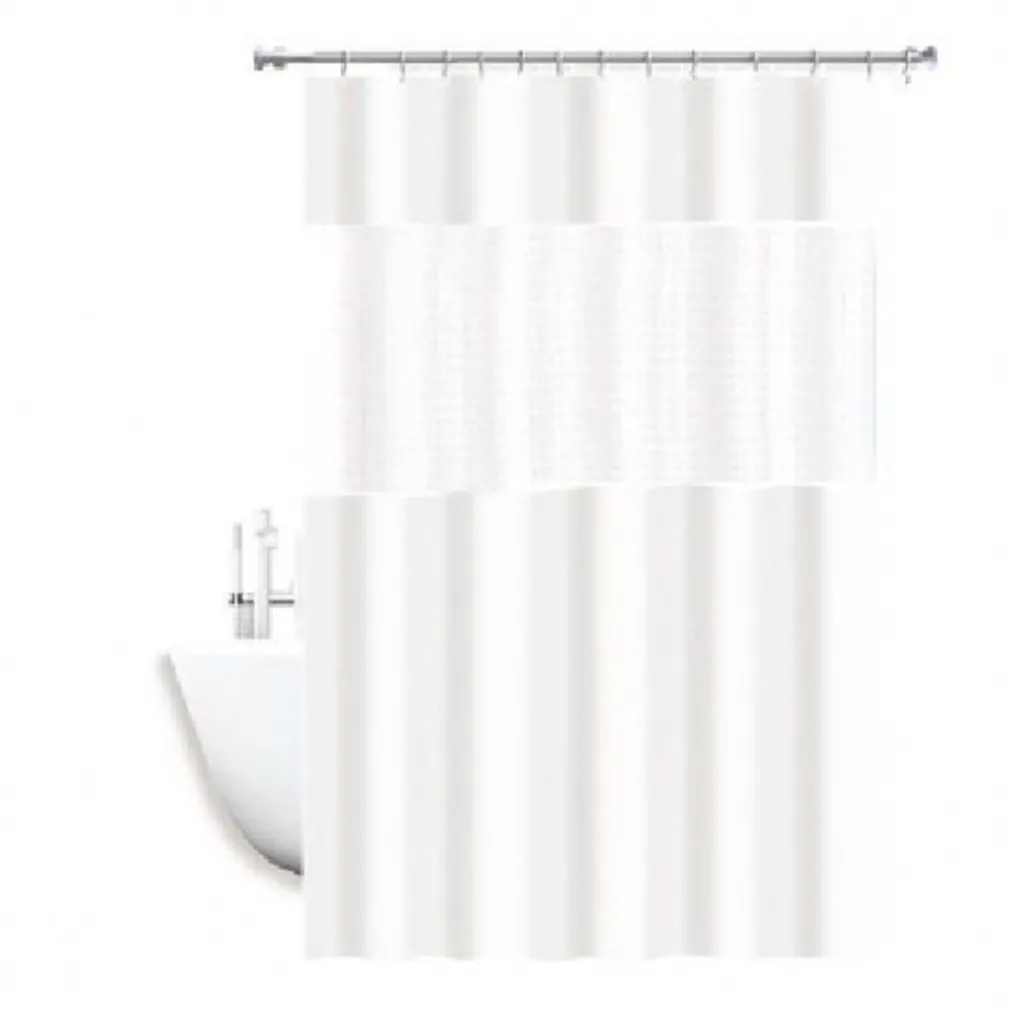 TENDA DOCCIA VASCA IMPERMEABILE ANTIMUFFA BIANCO 3D 180 X 220 CM GIUNTURA 52134