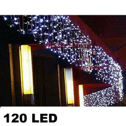 TENDA LUMINOSA DI NATALE LED ESTERNO LUCI 120 LED 3 MT X 0,75 CM BIANCO FREDDO