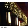 TENDA LUMINOSA DI NATALE LED ESTERNO LUCI 150 LED 5 MT X 0,75 CM BIANCO CALDO