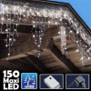 TENDA LUMINOSA NATALIZIA 150LED CON FLASH BIANCO FREDDO 3MT ESTERNO PROLUNGABILE