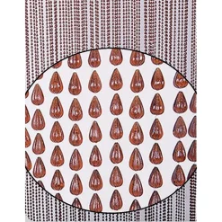 TENDA MOSCHIERA ANTIMOSCHE CON PERLINE GRANDI MARRONE IN PVC 120X230CM TPL74 017400