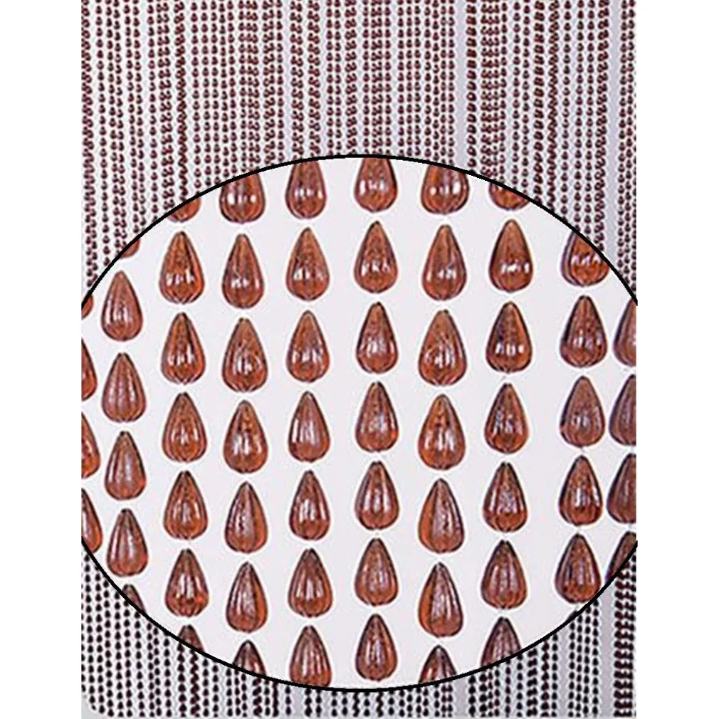 TENDA MOSCHIERA ANTIMOSCHE CON PERLINE GRANDI MARRONE IN PVC 120X230CM TPL74 017400