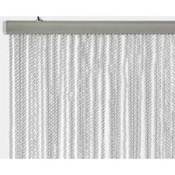 TENDA MOSCHIERA ANTIMOSCHE A FILI TORCIGLIONE IN GOMMA GRIGIA 120X230 CM TPL88 025479