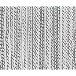 TENDA MOSCHIERA ANTIMOSCHE A FILI TORCIGLIONE IN GOMMA GRIGIA 120X230 CM TPL88 025479