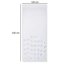 TENDA MOSCHIERA ANTIMOSCHE CON PERLINE GRANDI TRASPARENTE IN PVC 120X230CM TPL73 017399