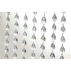 TENDA MOSCHIERA ANTIMOSCHE CON PERLINE GRANDI TRASPARENTE IN PVC 120X230CM TPL73 017399