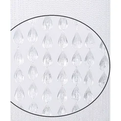 TENDA MOSCHIERA ANTIMOSCHE CON PERLINE GRANDI TRASPARENTE IN PVC 120X230CM TPL73 017399