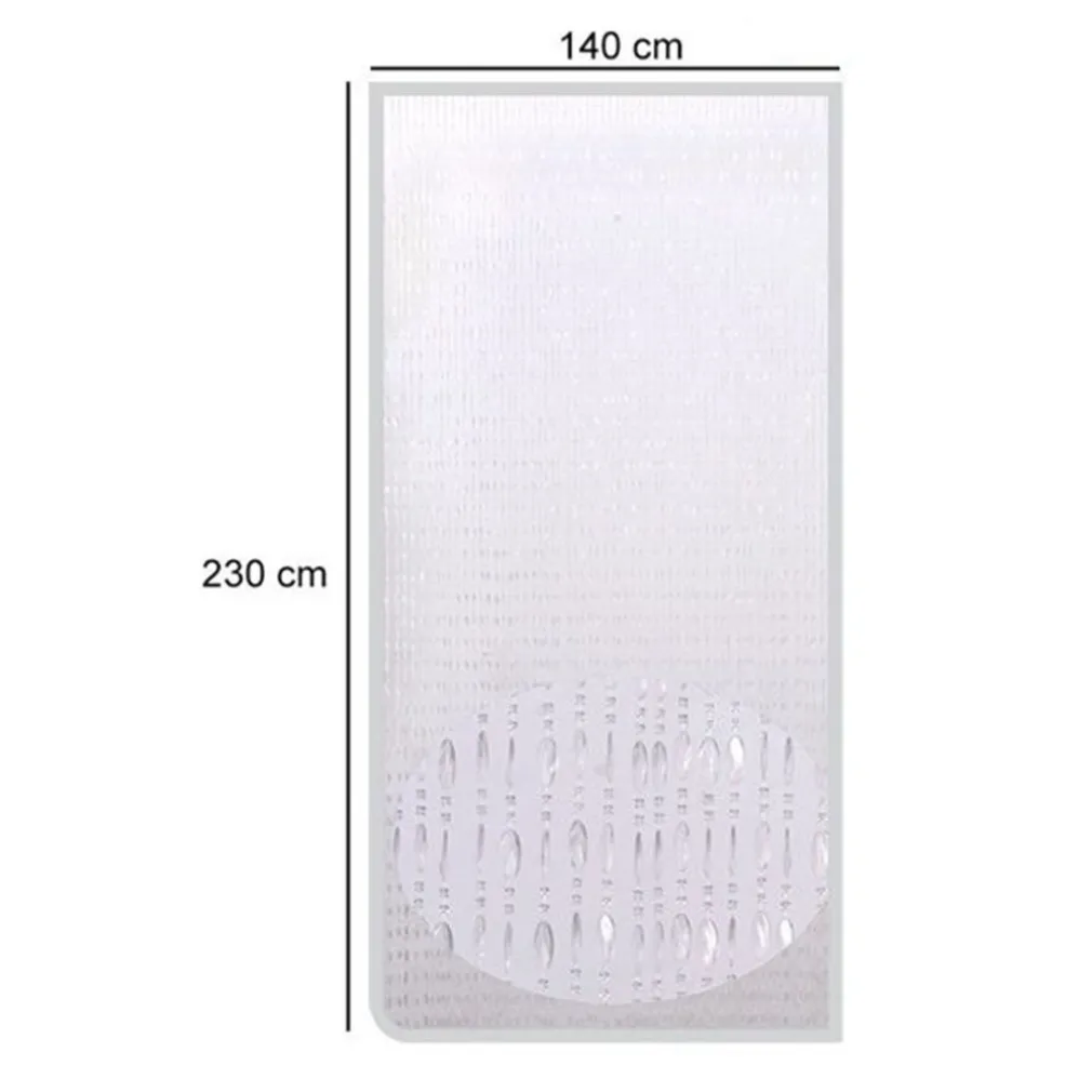 TENDA MOSCHIERA ANTIMOSCHE CON FILI PERLINE TRASPARENTE IN PVC 140X230CM TPL47 017341