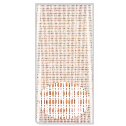 TENDA MOSCHIERA CON FILI PERLINE COLORE MARRONE IN PVC 100X220 CM DECORO TPL10 017330