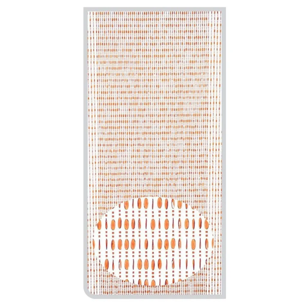 TENDA MOSCHIERA CON FILI PERLINE COLORE MARRONE IN PVC 100X220 CM DECORO TPL10 017330