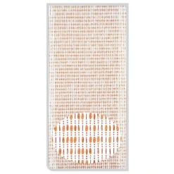 TENDA MOSCHIERA CON FILI PERLINE COLOR COGNAC IN PVC 120X230CM DECORO TPL11 017331