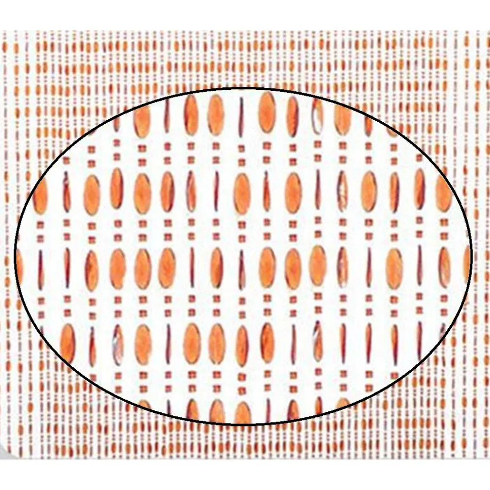 TENDA MOSCHIERA CON FILI PERLINE COLOR COGNAC IN PVC 120X230CM DECORO TPL11 017331