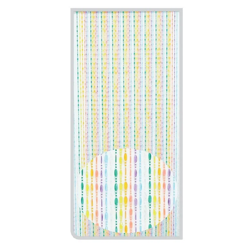 TENDA MOSCHIERA CON FILI PERLINE DECORO MULTICOLORE IN PVC 100X220CM TPL04 017336