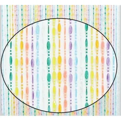 TENDA MOSCHIERA CON FILI PERLINE DECORO MULTICOLORE IN PVC 120X230CM TPL07 017337