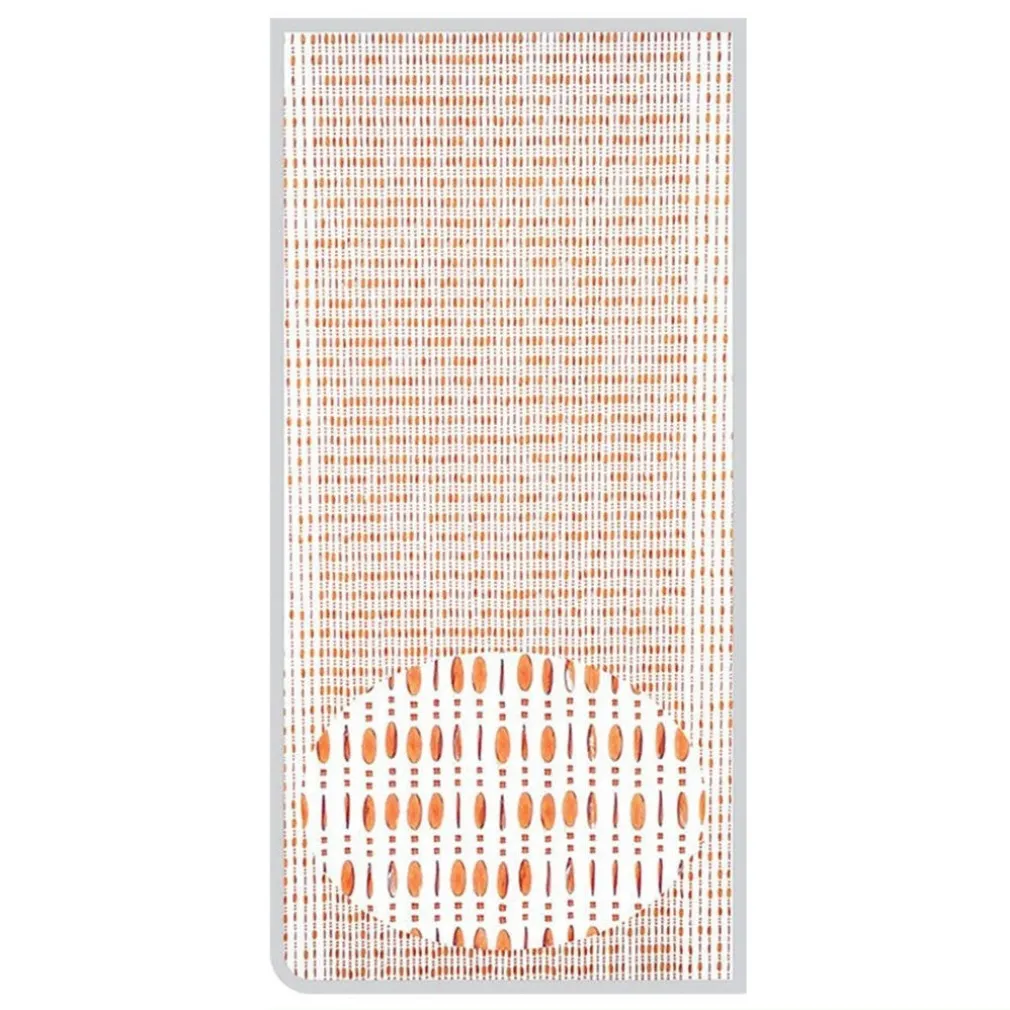 TENDA MOSCHIERA CON FILI PERLINE COLOR COGNAC IN PVC 140X230 CM DECORO TPL22 017332