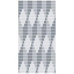 TENDA MOSCHIERA CON PIASTRINE BICOLORE BIANCO-GRIGIA IN PVC 120X230CM TPL71 017346