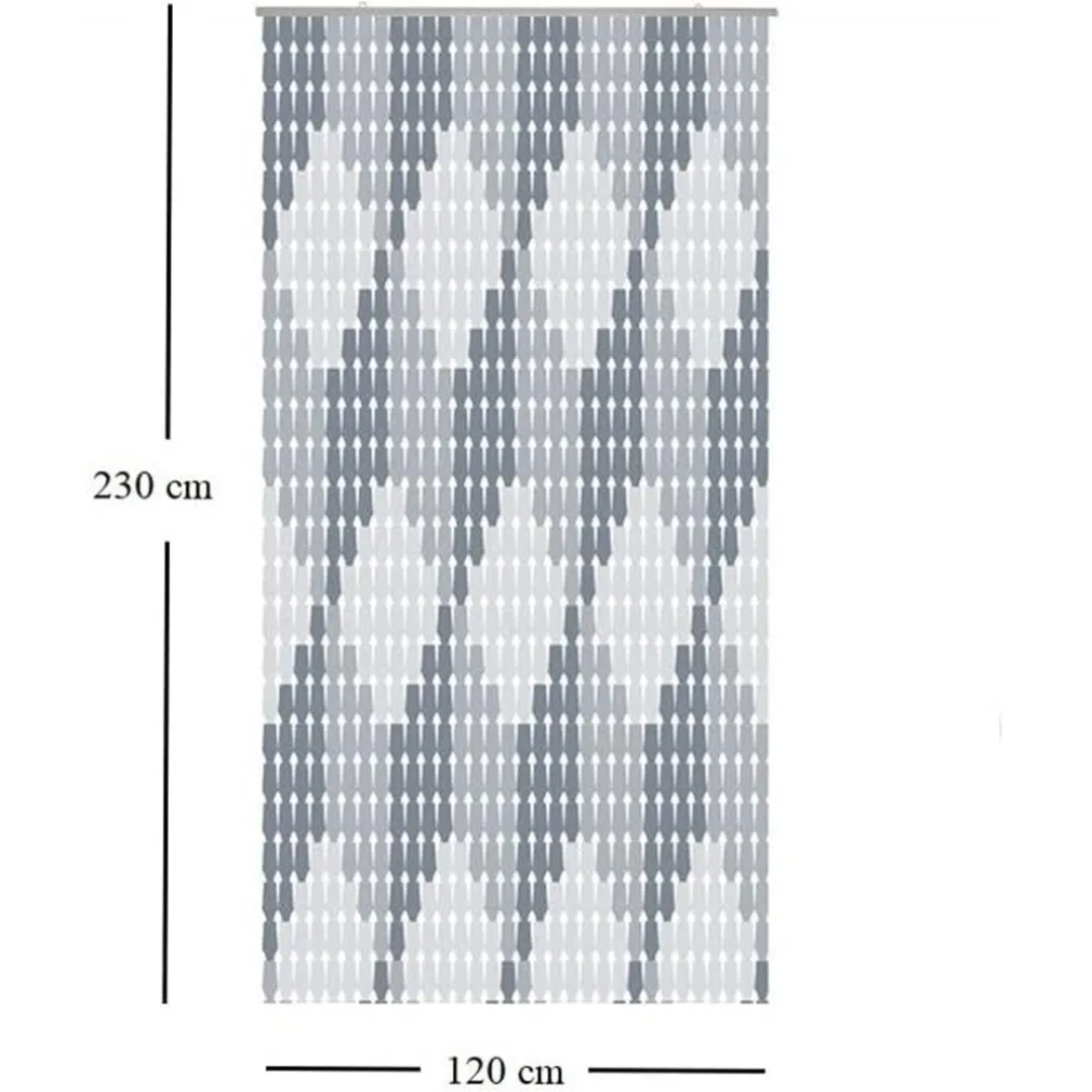 TENDA MOSCHIERA CON PIASTRINE BICOLORE BIANCO-GRIGIA IN PVC 120X230CM TPL71 017346