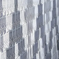 TENDA MOSCHIERA CON PIASTRINE BICOLORE BIANCO-GRIGIA IN PVC 120X230CM TPL71 017346