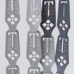 TENDA MOSCHIERA CON PIASTRINE BICOLORE BIANCO-GRIGIA IN PVC 120X230CM TPL71 017346