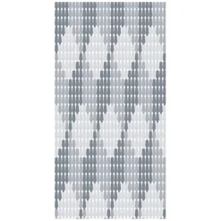 TENDA MOSCHIERA CON PIASTRINE BICOLORE BIANCO-GRIGIA IN PVC 100X220 CM TPL70 017390