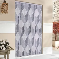 TENDA MOSCHIERA CON PIASTRINE BICOLORE BIANCO-GRIGIA IN PVC 140X230 CM TPL72 017391