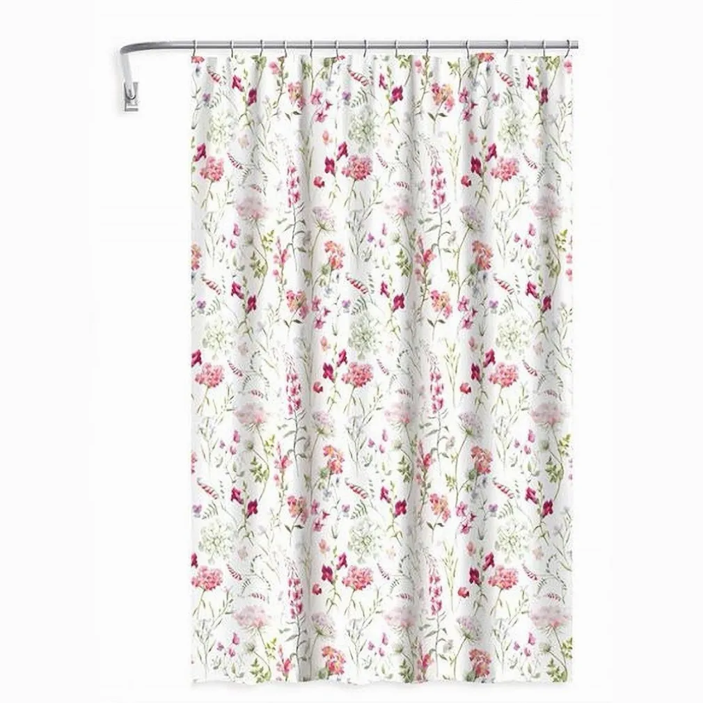 TENDA PER DOCCIA ANTIMUFFA IMPERMEABILE 180X200CM CON 12 ANELLI BAGNO FIORI 69916