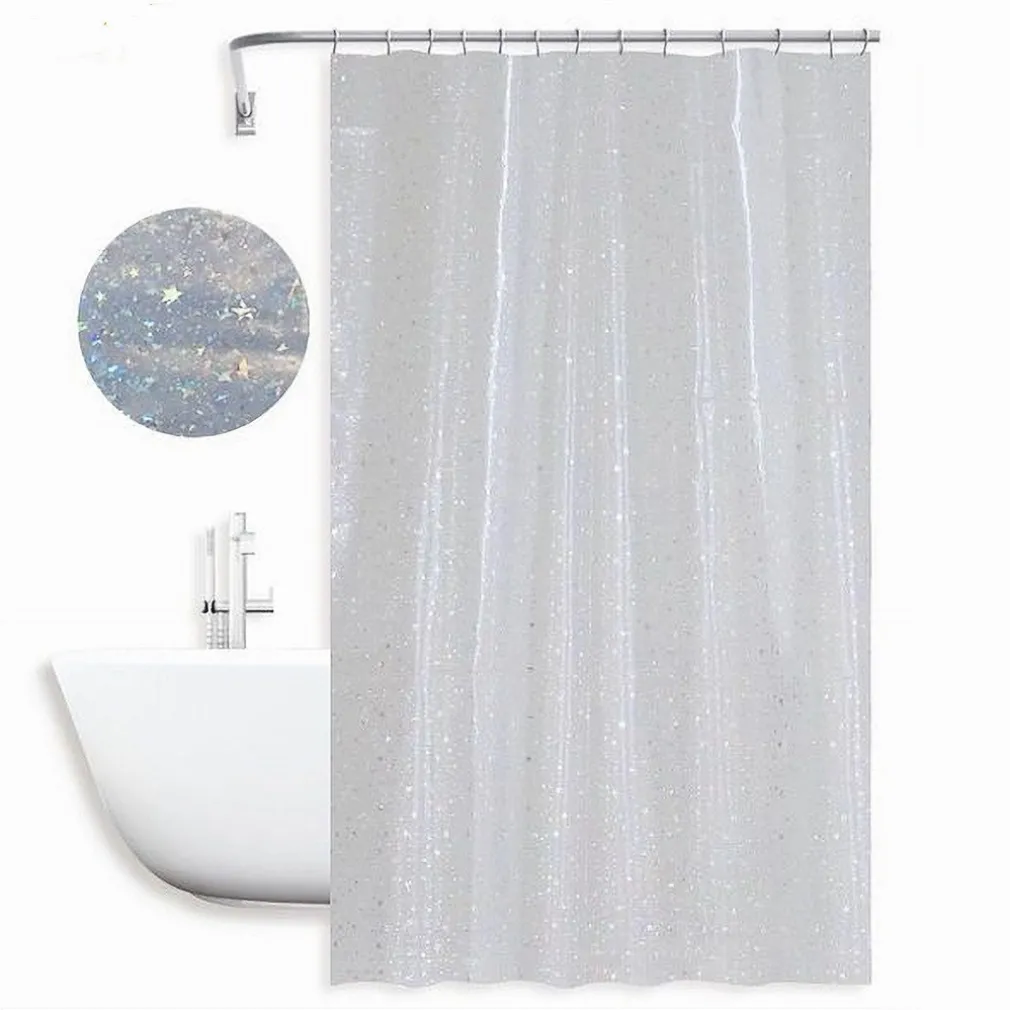 TENDA PER DOCCIA VASCA BAGNO EFFETTO CIELO STELLATO CON 12 GANCI 240X180CM 87186