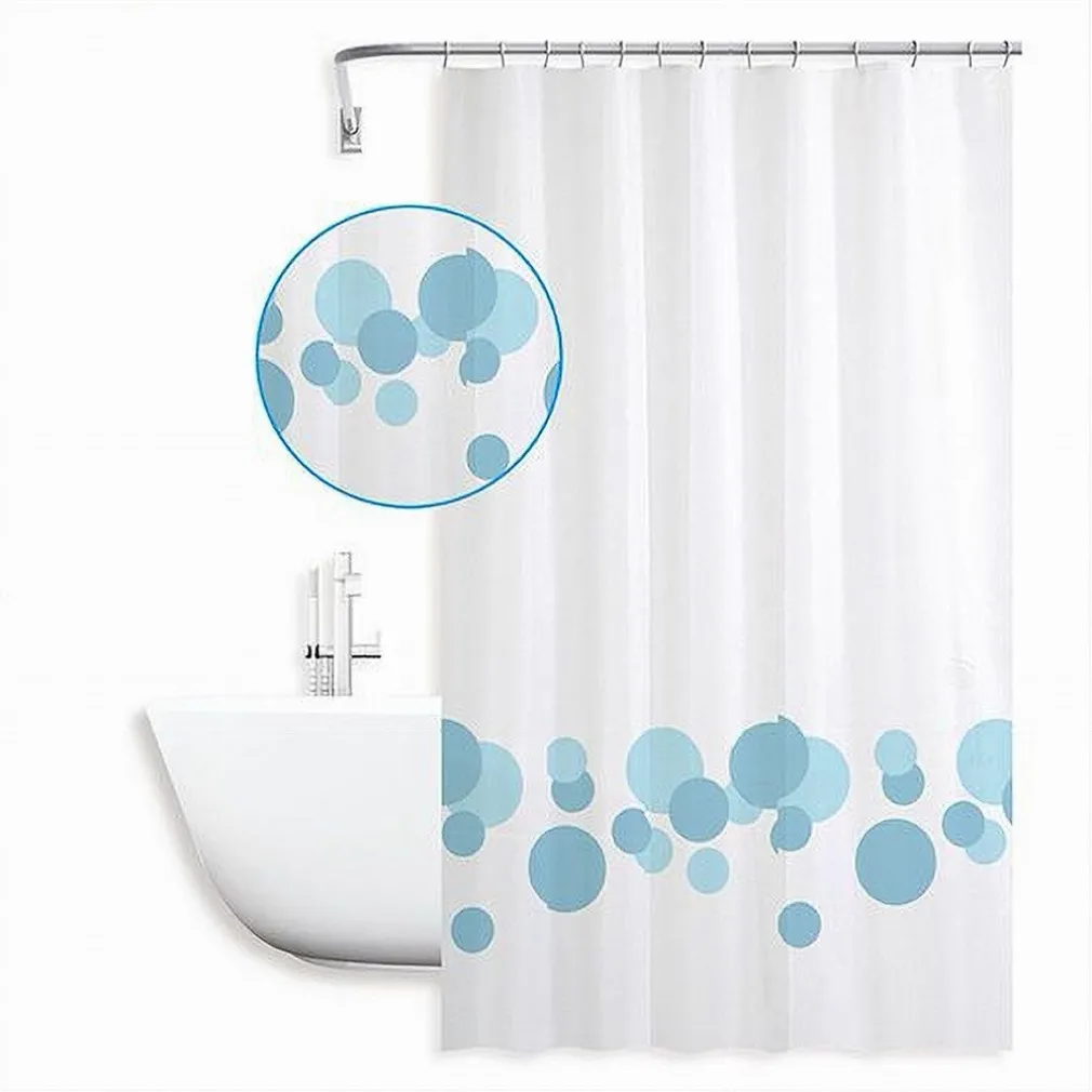 TENDA PER DOCCIA VASCA BAGNO DESIGN CON CERCHI BICOLORE 240X200CM 12 GANCI 87600