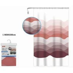 TENDA PER DOCCIA VASCA BAGNO CON 12 GANCI GRADAZIONI DI COLORE 180X200 CM 87573