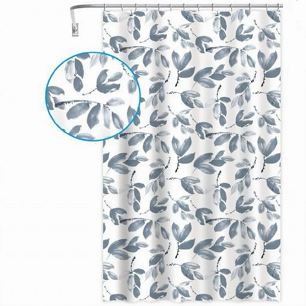 TENDA PER DOCCIA VASCA BAGNO CON 12 GANCI MOTIVO RAMETTI FOGLIE 240X200CM 87578