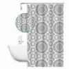 TENDA PER DOCCIA VASCA DA BAGNO DESIGN A MANDALA 180 X 200CM CON 12 ANELLI 87589