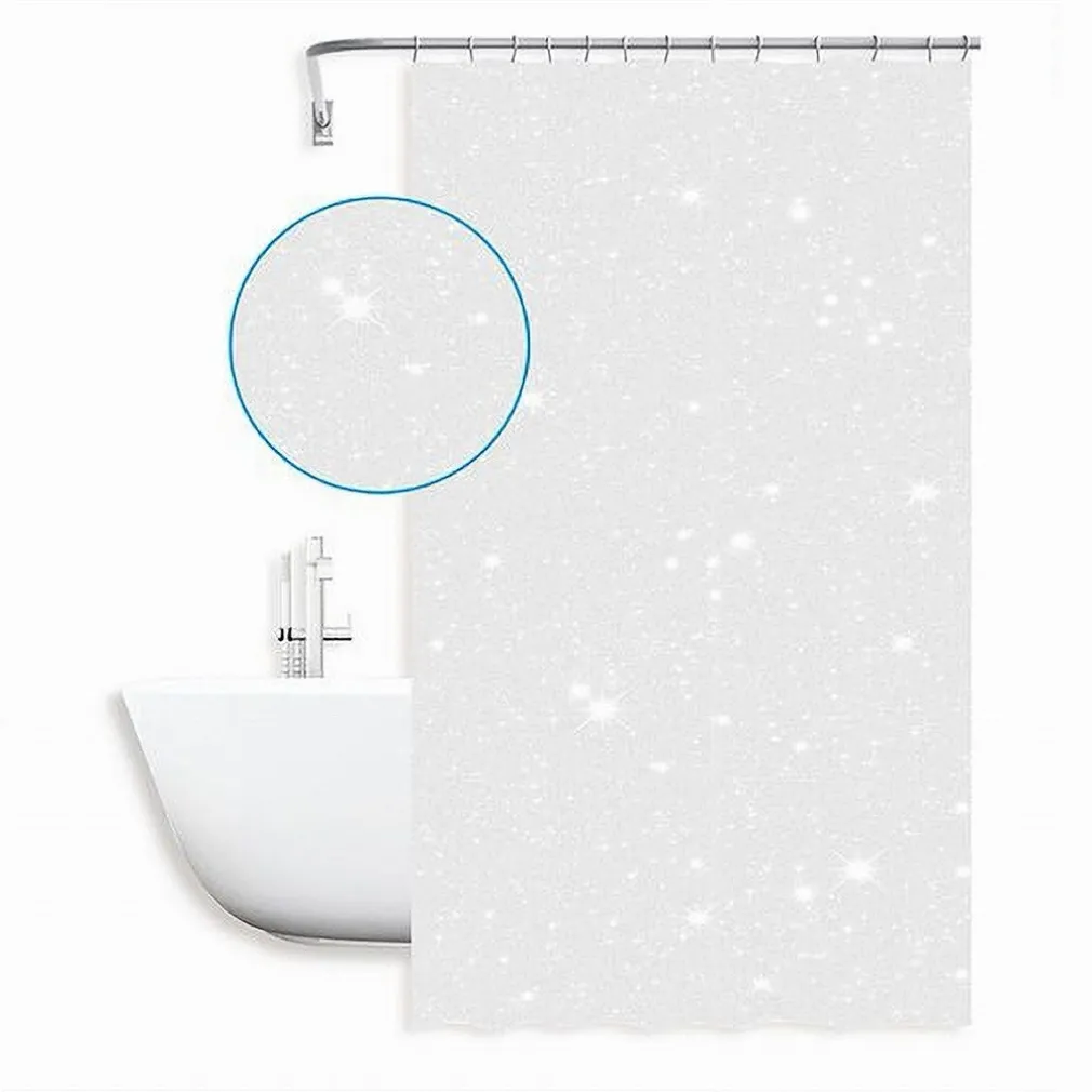 TENDA PER DOCCIA VASCA DA BAGNO GALASSIA BIANCA 180 X 200 CM CON 12 ANELLI 87585