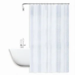 TENDA PER DOCCIA VASCA DA BAGNO EFFETTO 3D A NIDO D'APE 240X200CM 12 GANCI 87602