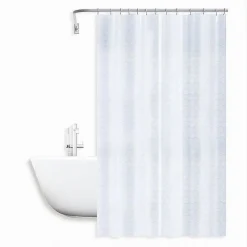 TENDA PER DOCCIA VASCA DA BAGNO EFFETTO 3D A NIDO D'APE 180X200CM 12 GANCI 87601
