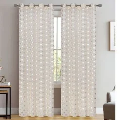 TENDA ROSELLA CUORI PANNELLO SINGOLO 8 BORCHIE PORTA FINESTRA BASTONE 140X280 CM