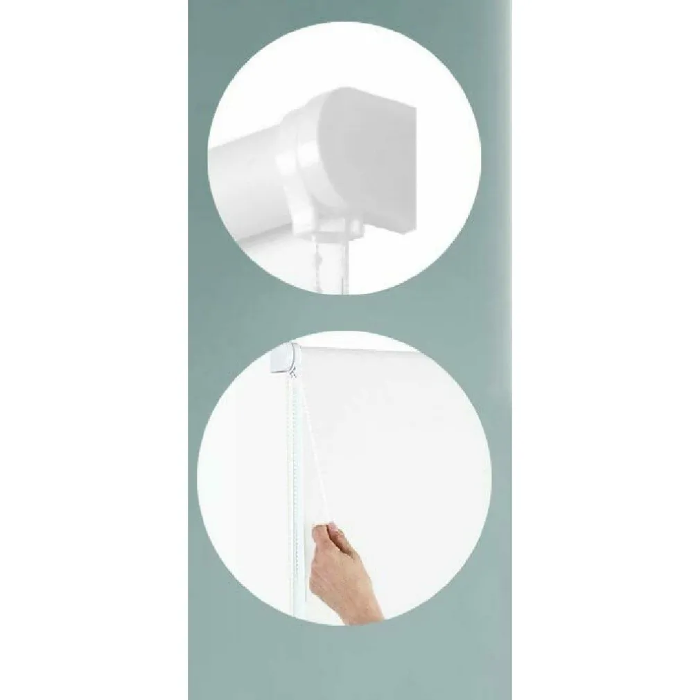 TENDA RULLO OSCURANTE 80X180 CM BIANCO CON CATENINA TENDE PARASOLE FINESTRA CASA