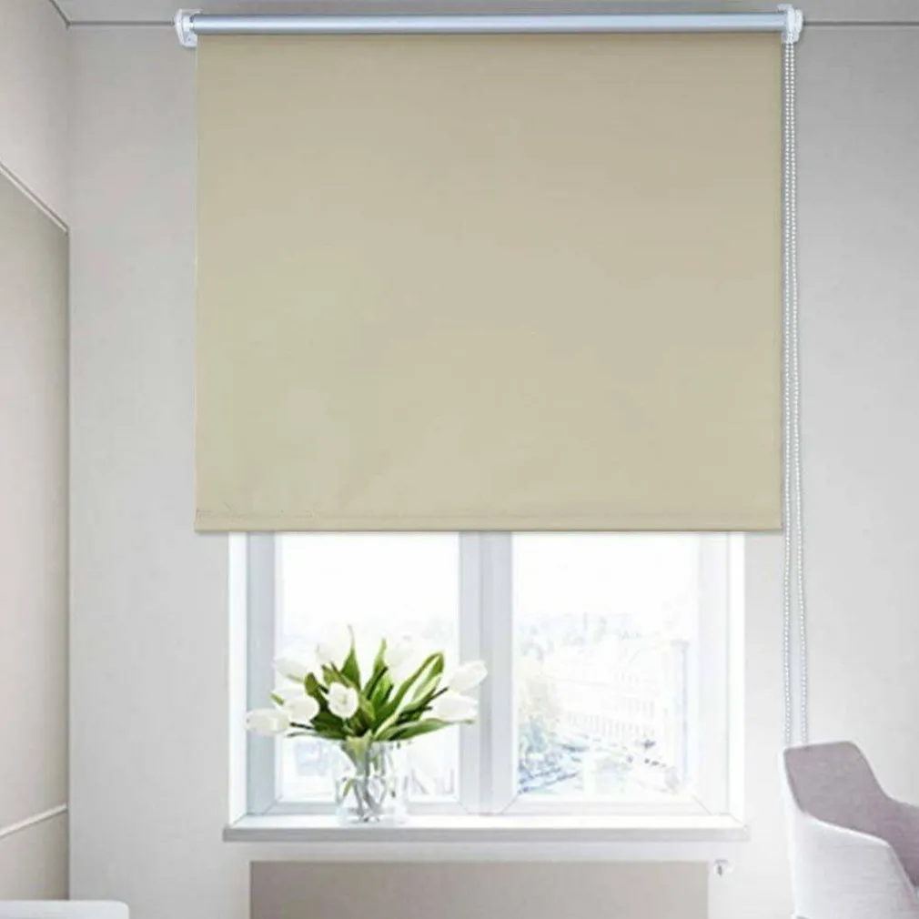 TENDA RULLO OSCURANTE 60X175CM BEIGE CON CATENINA TENDE PARASOLE FINESTRA CASA