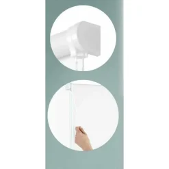 TENDA RULLO OSCURANTE 120X180CM BIANCO CON CATENINA TENDE PARASOLE FINESTRA CASA