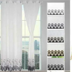 TENDA VELIA SILVANA PANNELLO SINGOLO 6 BORCHIE PORTA FINESTRA BASTONE 140X280 CM