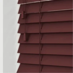 TENDA VENEZIANA DA INTERNO CASA SOLE EFFETTO LEGNO COLORE MARRONE 120X160CM