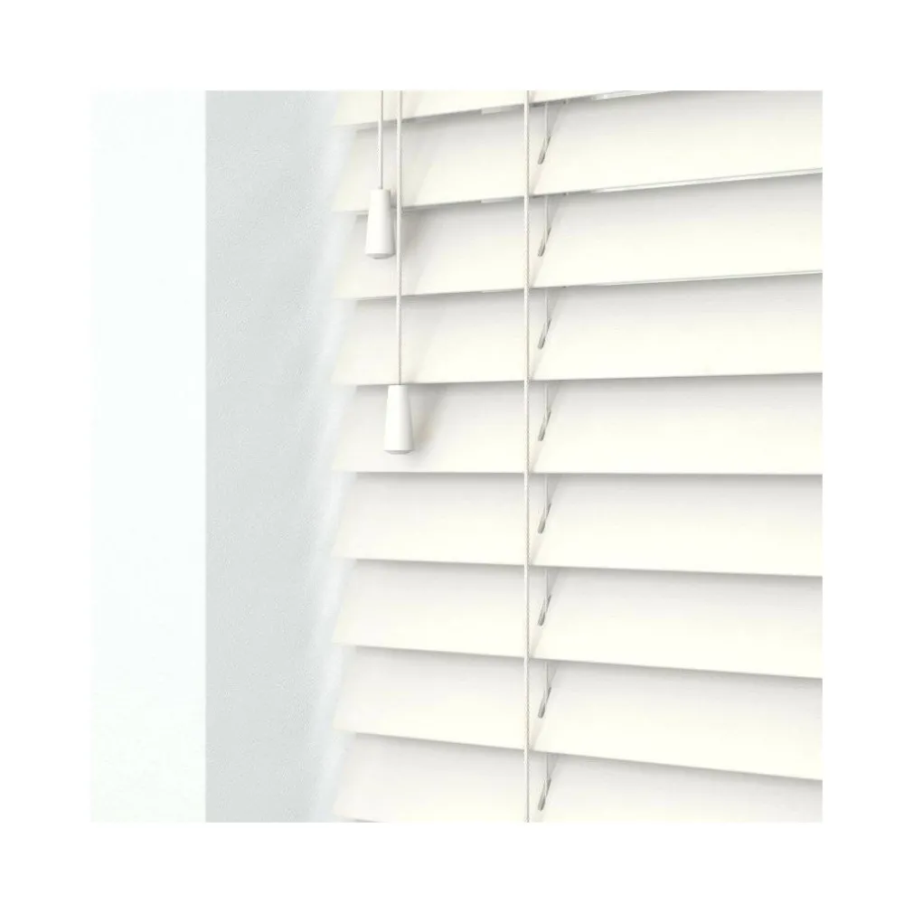 TENDA VENEZIANA DA INTERNO CASA SOLE EFFETTO LEGNO COLORE BIANCO 60X160CM