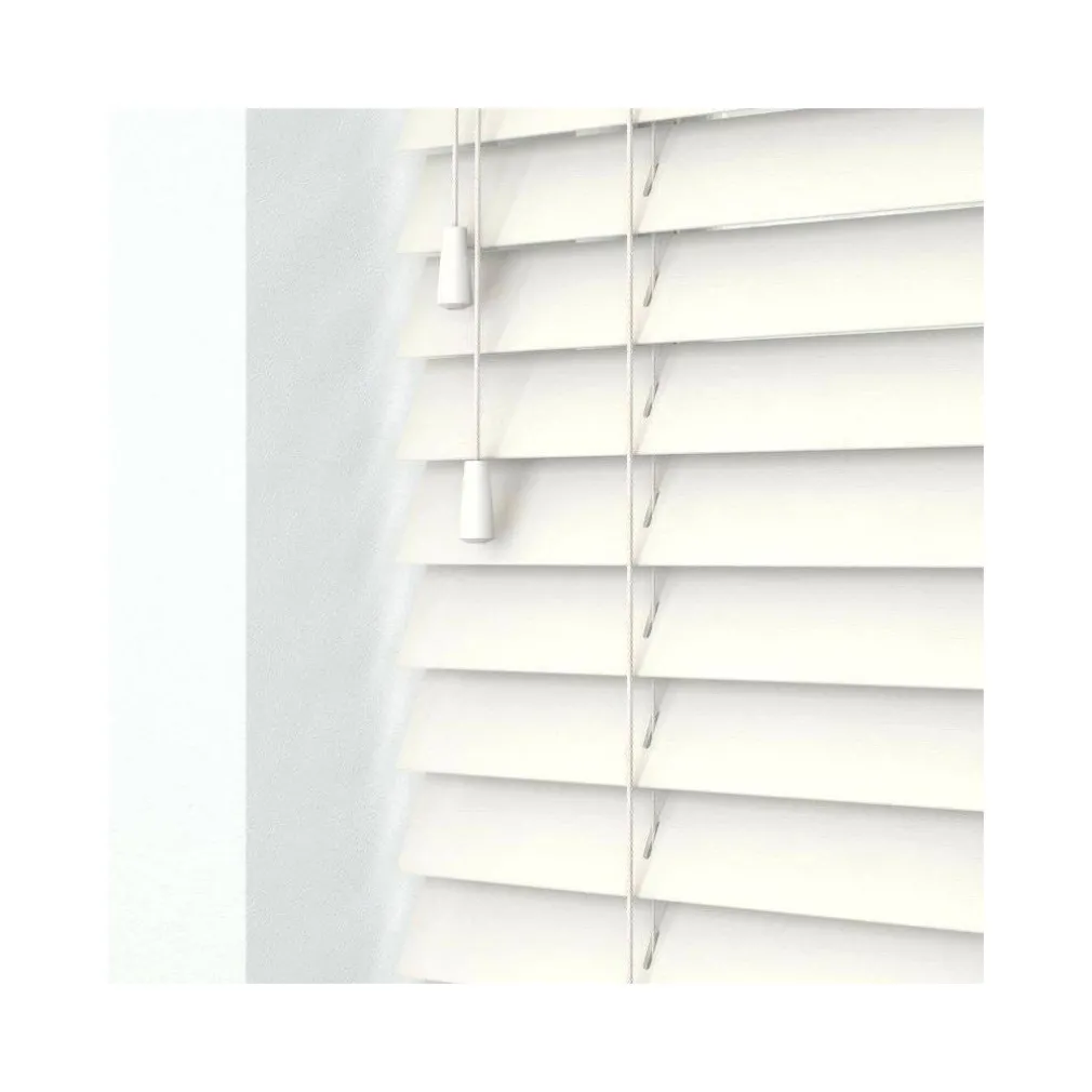 TENDA VENEZIANA DA INTERNO CASA PARA SOLE EFFETTO LEGNO COLORE BIANCO 80X175CM