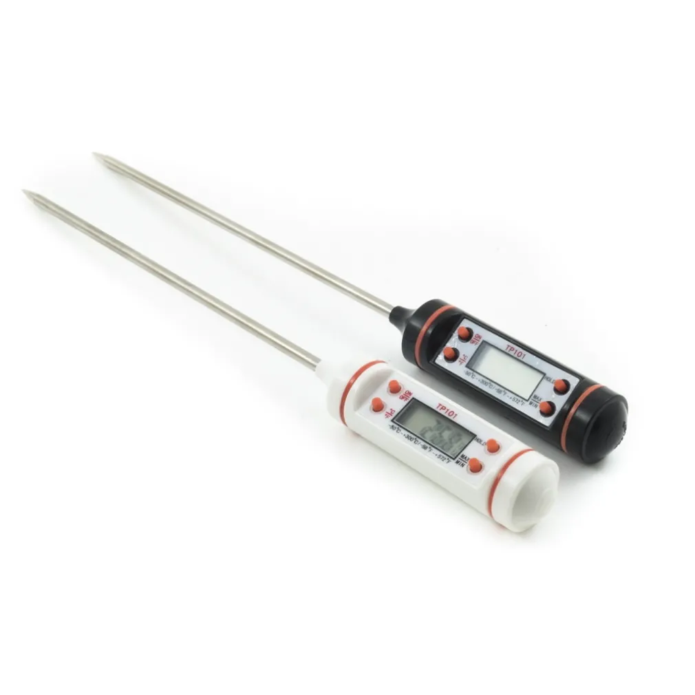 TERMOMETRO DA CUCINA DIGITALE CON LETTURA ISTANTANEA DISPLAY LCD SONDA LUNGA