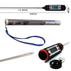 TERMOMETRO DIGITALE PER ALIMENTI CIBO LIQUIDI LATTE JR-1 CON CUSTODIA