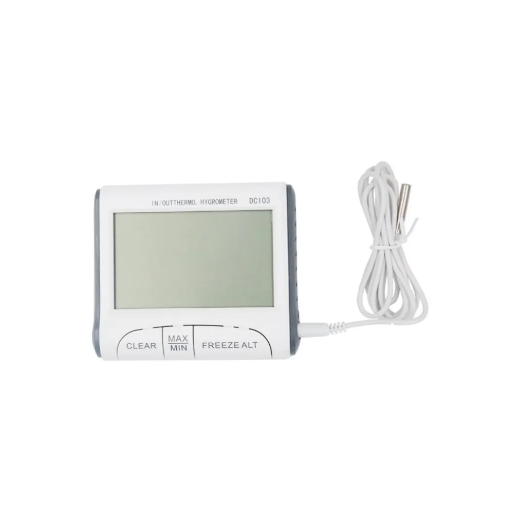 TERMOMETRO IGROMETRO DIGITALE TEMPERATURA UMIDITA' CASA UFFICIO DC103 CON SONDA