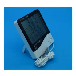TERMOMETRO IGROMETRO DIGITALE TEMPERATURA UMIDITA' ORA DATA CASA HTC-2 CON SONDA